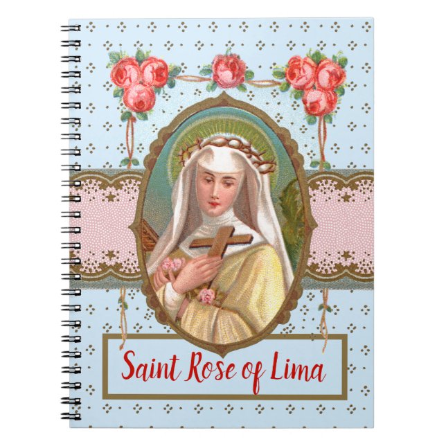 Cuaderno Retrato de St. Rosa con Rosas (M 024a) (Frente)