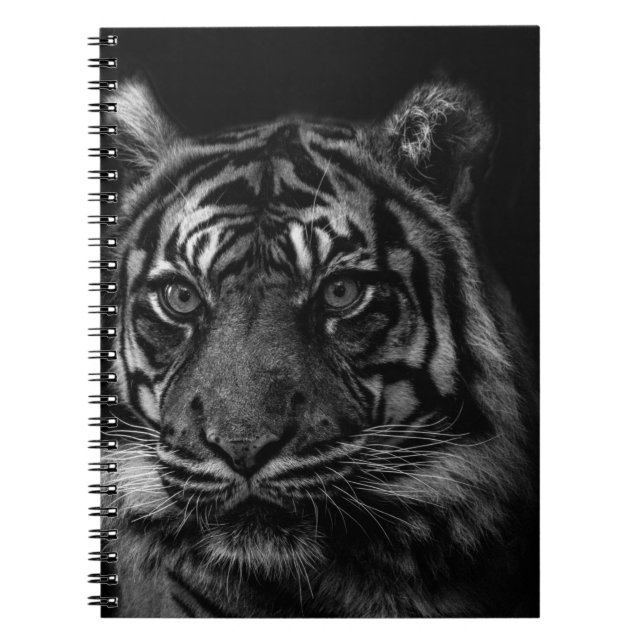 CUADERNO RETRATO DE TIGRE EN BW (Frente)