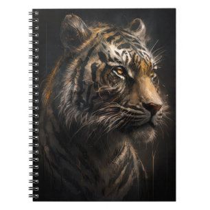 Cuaderno Retrato de tigres Naturaleza animal Arte de pintur