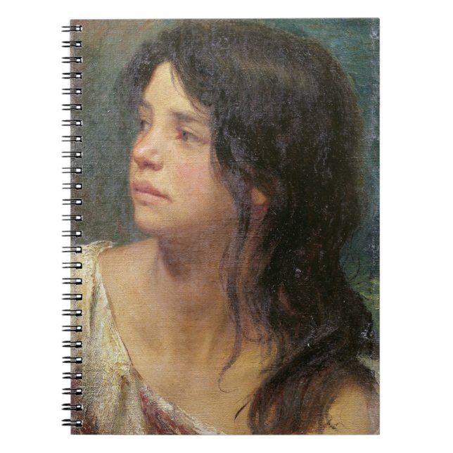 Cuaderno Retrato de un chica de pelo oscuro, 1867 (Frente)
