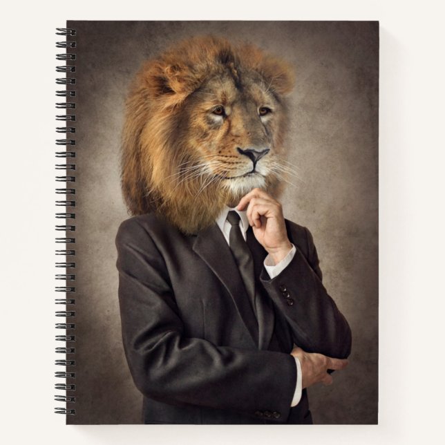 Cuaderno Retrato de un león (Anverso)