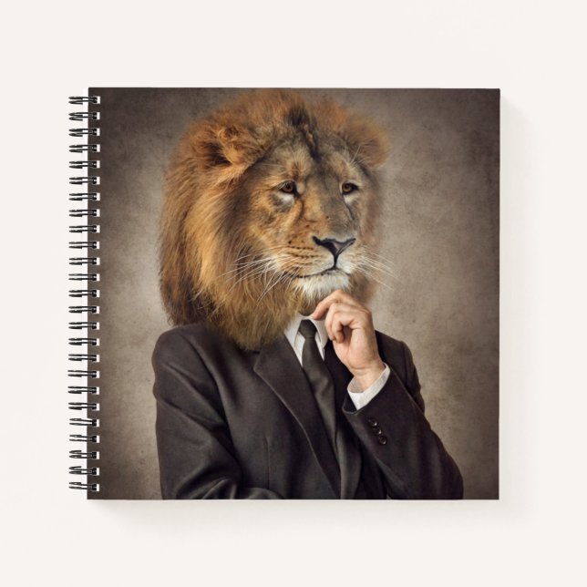 Cuaderno Retrato de un león (Anverso)