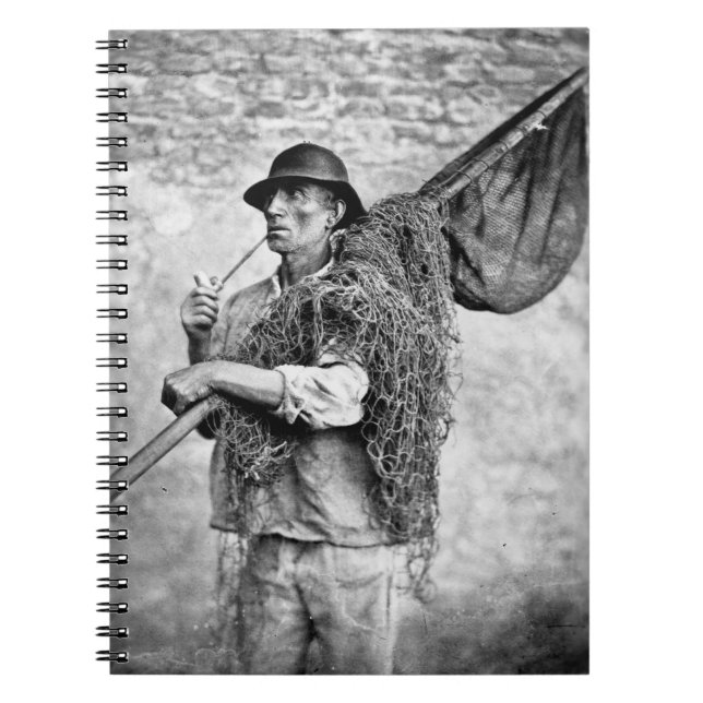 Cuaderno Retrato de un pescador que lleva sus redes (pho de (Frente)