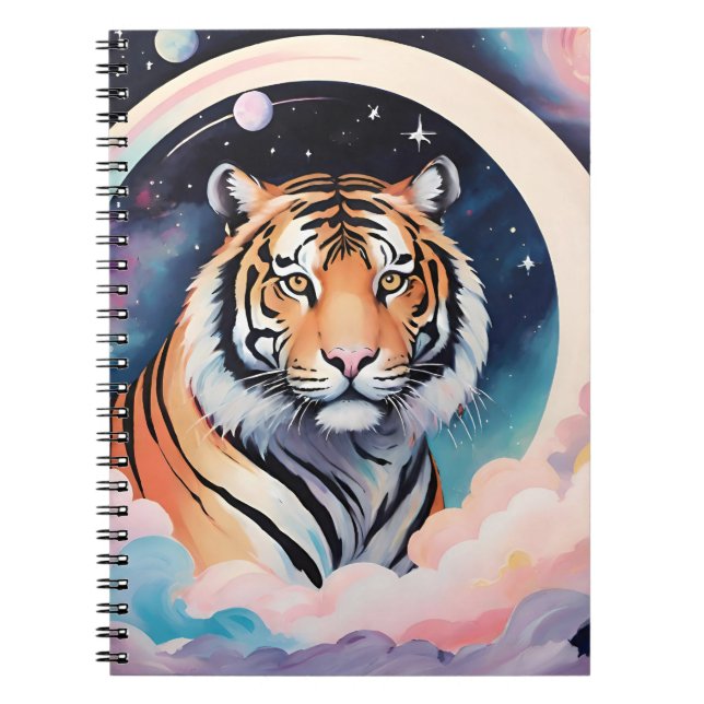 Cuaderno Retrato de un tigre en el espacio (Frente)