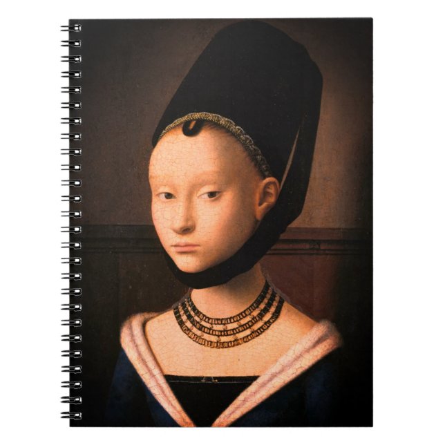 Cuaderno Retrato de una joven mujer (por Petrus Christus) (Frente)
