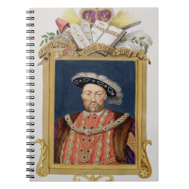 Cuaderno Retrato del Enrique VIII (1491-1547) como defensor (Frente)