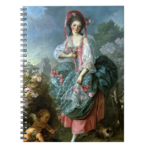 Cuaderno Retrato del Mademoiselle Guimard como Terpsícore,