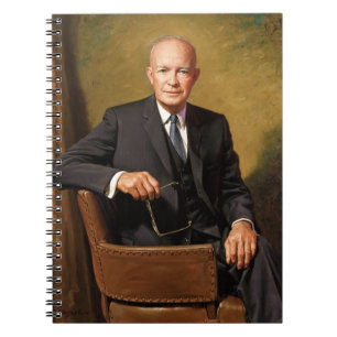 Cuaderno Retrato del presidente Dwight Eisenhower en la Cas