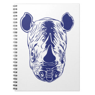 Cuaderno retrato del rinoceronte