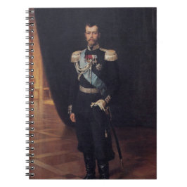 Cuaderno Retrato del Zar Nicolás II (por Albert Edelfelt)