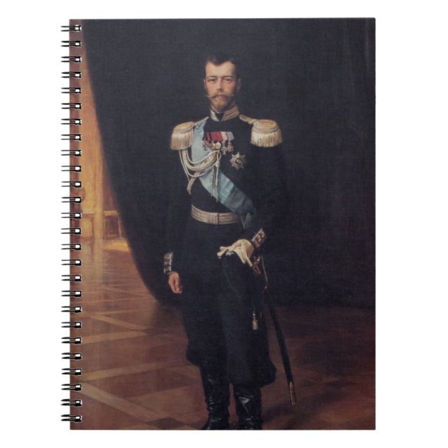 Cuaderno Retrato del Zar Nicolás II (por Albert Edelfelt) (Frente)