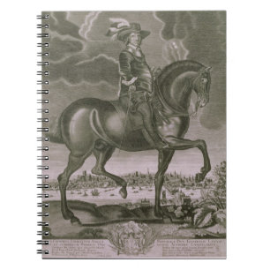 Cuaderno Retrato ecuestre de Oliver Cromwell (1599-1658)