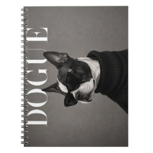 Cuaderno Retrato editorial de Boston Terrier