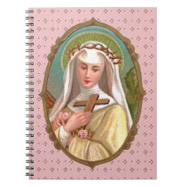 Cuaderno Retrato enmarcado de San Rosa de Lima (M 024b)