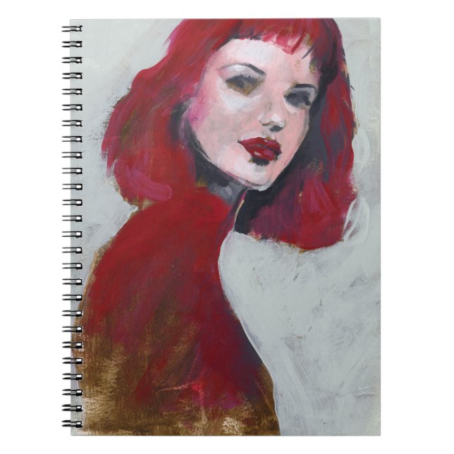 Cuaderno Retrato Fem - Rojo (Frente)