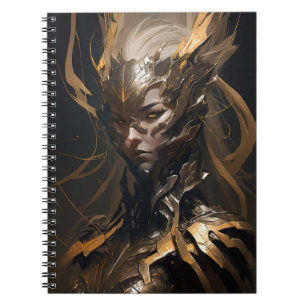 Cuaderno Retrato guerrero Fantasía Pintando Espíritu salvaj