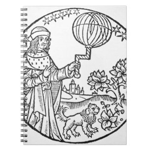 Cuaderno Retrato ideal de Aristóteles (384-322 A.C.), copi