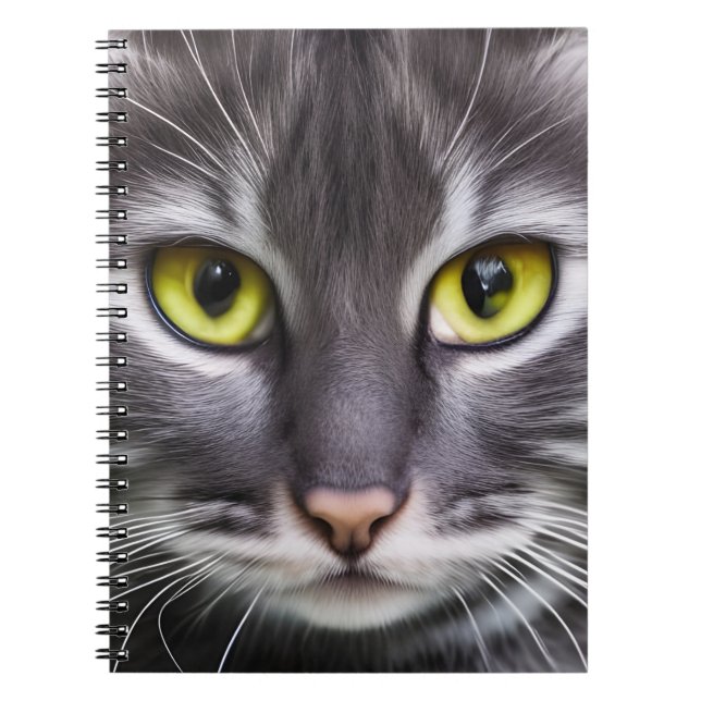 Cuaderno Retrato maravilloso de gatos (Frente)