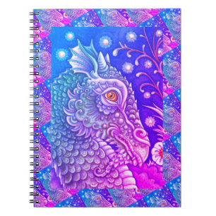 CUADERNO RETRATO MEDIEVAL DE LA CABEZA DEL DRAGÓN, FANTASÍA