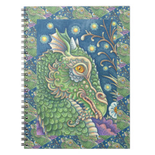 CUADERNO RETRATO MEDIEVAL DE LA CABEZA DEL DRAGÓN, FANTASÍA