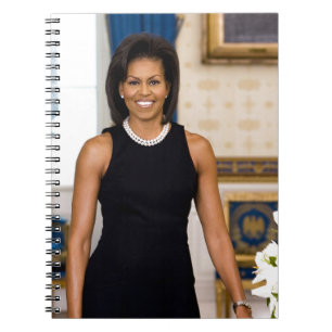 Cuaderno Retrato oficial de la Primera Dama Michelle Obama