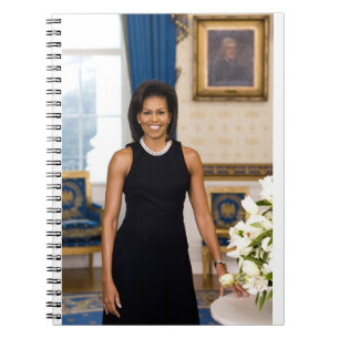 Cuaderno Retrato oficial de la Primera Dama Michelle Obama