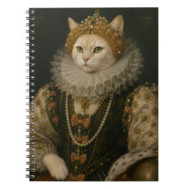 Cuaderno Retrato renacentista de la reina gata Elizabeth I