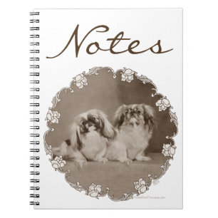 Cuaderno Retrato Sepia de Pekinés