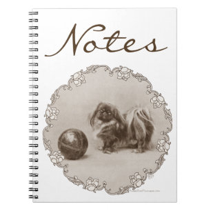 Cuaderno Retrato Sepia de Pekinés