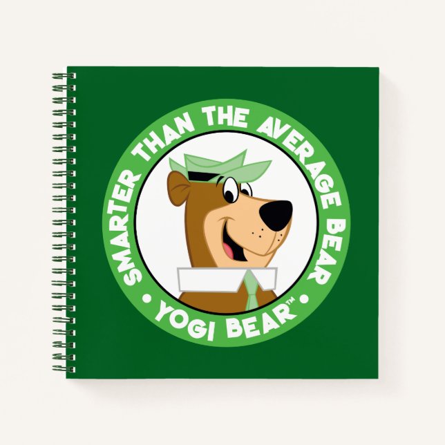 Cuaderno Retrato sonriente del oso de Yogi (Anverso)