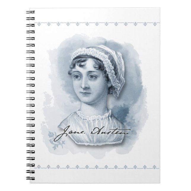Cuaderno Retrato y firma de Jane Austen (Frente)