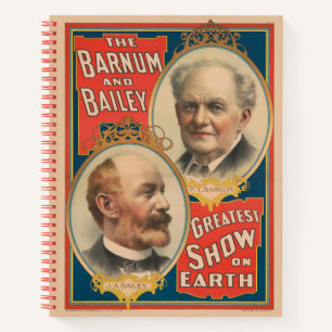 Cuaderno Retratos De P.T. Barnum Y J.A. Bailey