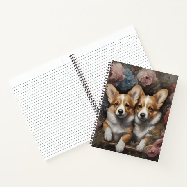 Cuaderno Retratos de raza de perros de flores 5 (Interior)