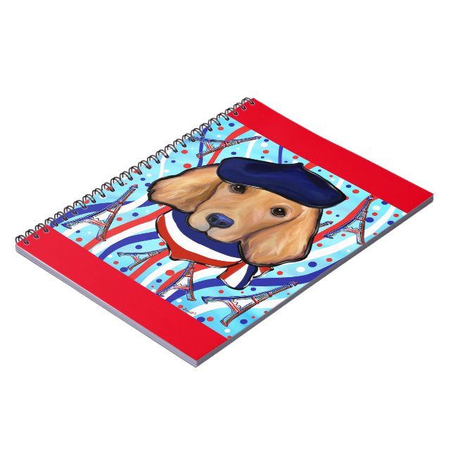Cuaderno Retriever Dorado Francés (Lado Izquierdo)