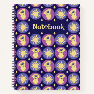 Cuaderno Retriever Dorado Sol Caprichoso Personalizado