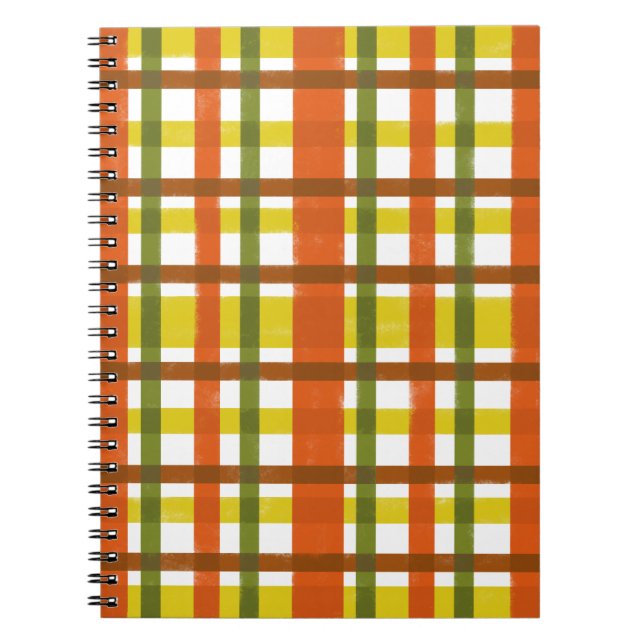 Cuaderno Retro 70 Naranja Amarillo (Frente)