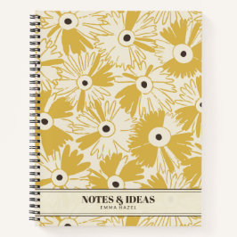 Cuaderno Retro 70s Wildflower & Polka Dot Personalized