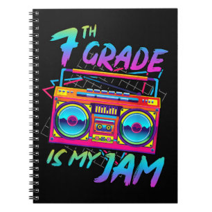Cuaderno Rétro 80s 7º Grado Es Mi Pasión De Vuelta Al Coleg