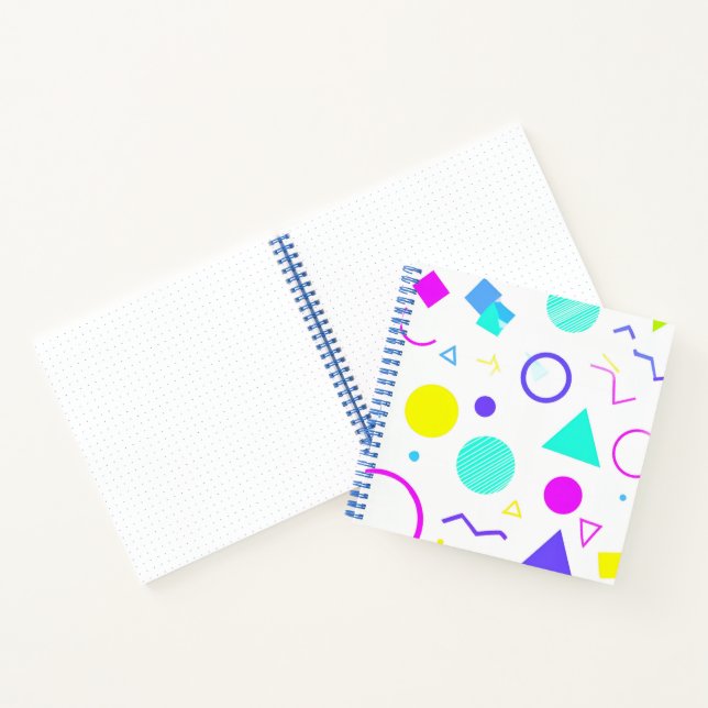 Cuaderno Retro 80s Memphis Geometric Pattern (Interior)