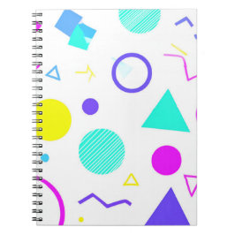 Cuaderno Retro 80s Memphis Geometric Pattern