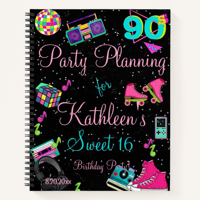 Cuaderno Retro 90, cualquier edad, (Anverso)