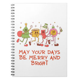 Cuaderno retro alegre y brillante