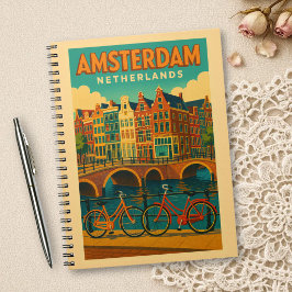 Cuaderno Retro Ámsterdam Países Bajos