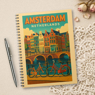Cuaderno Retro Ámsterdam Países Bajos