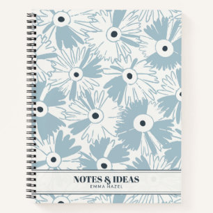 Cuaderno Retro años 70 Flor silvestre y lunares Personaliza