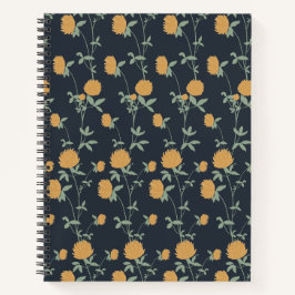 Cuaderno Retro Botanical Meadow Clover | Midnight Garden