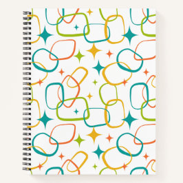 Cuaderno Retro Brillo Atómico Moderno de Medianos 