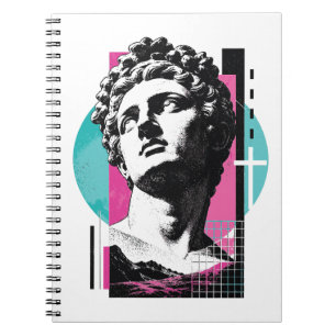 Cuaderno Retro Brutalista Jesús Estatua Griega Colosenses 2