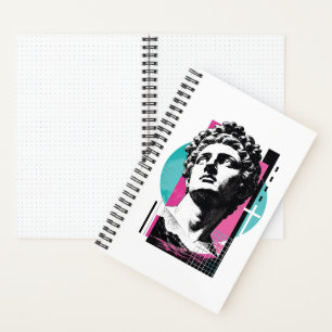 Cuaderno Retro Brutalista Jesús Estatua Griega Colosenses 2
