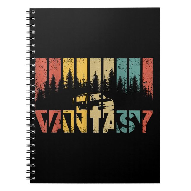 Cuaderno Retro Camper Van Life - Vanlife de época (Frente)
